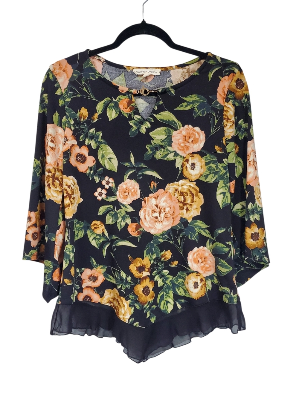 Another Reason Blouse Floral Romantic Office Siren Roses Edwarden Office